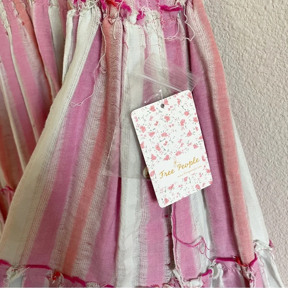 FREE PEOPLE Do It Again BOHO Cotton Mini Dress NWT Small - Picture 14 of 16